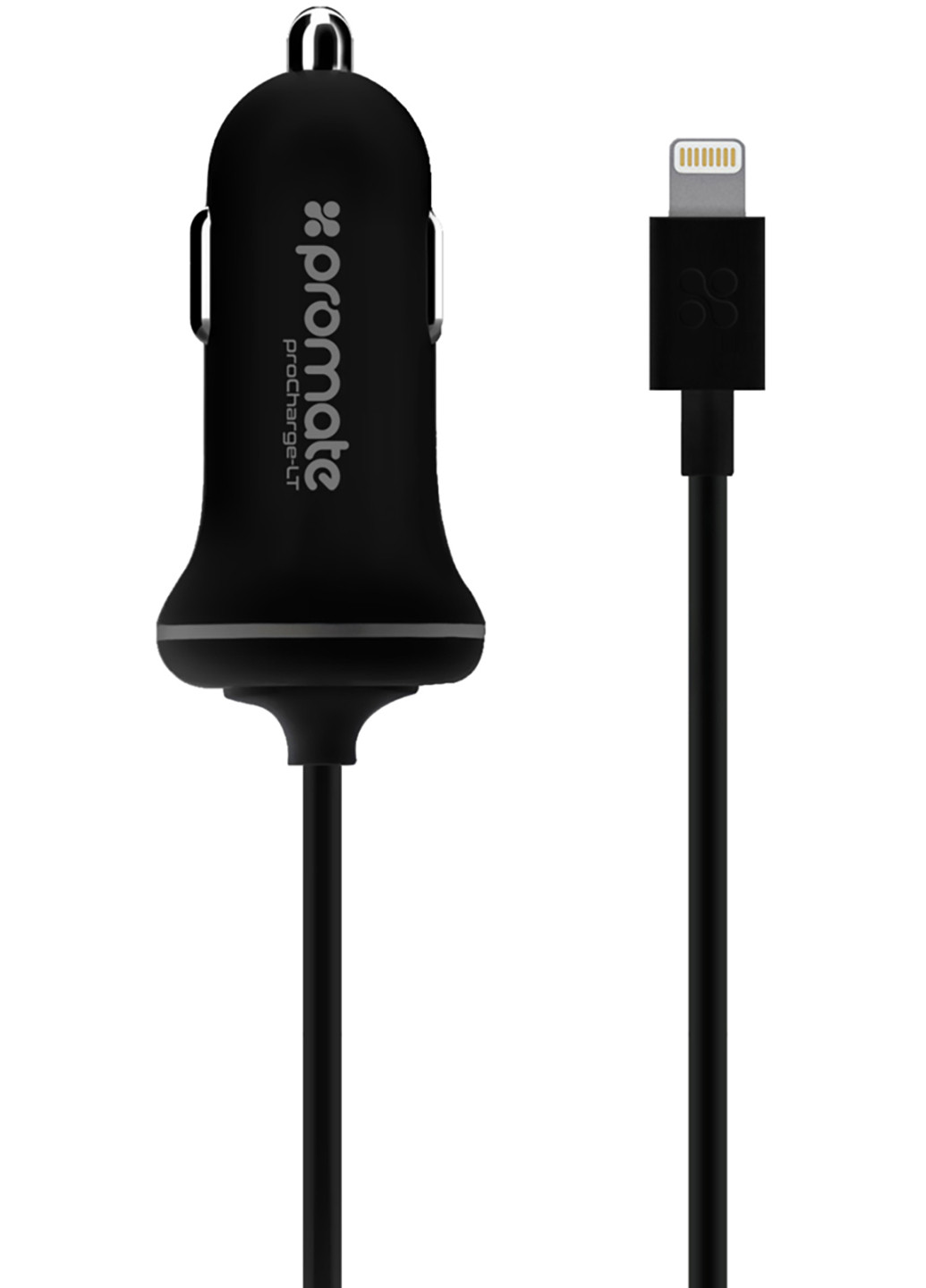 Автомобильное зарядное устройство proChargeLT 10.5 Вт Apple MFI Lightning Connector 1.2 м Promate prochargelt.black (215149836)