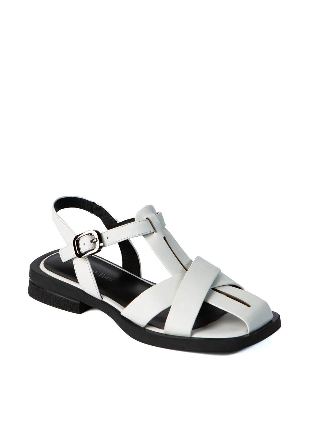 Белые босоножки AngelinoTotti с ремешком