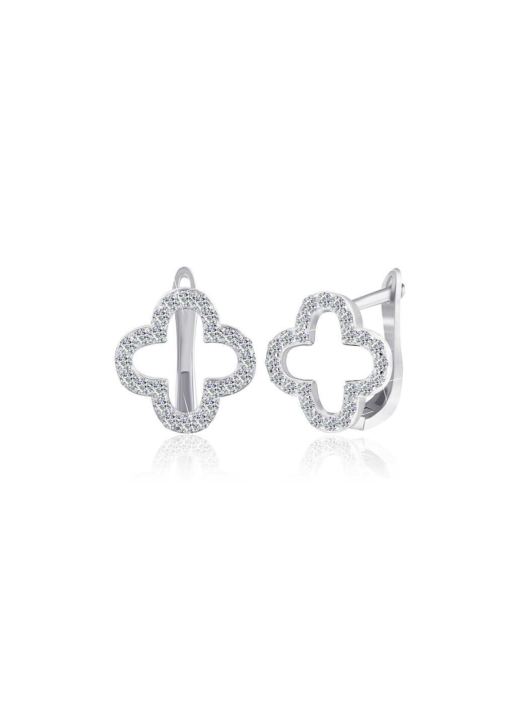 Срібні сережки з фіанітами ск2ф / 1011 Silvex925 (201169052)