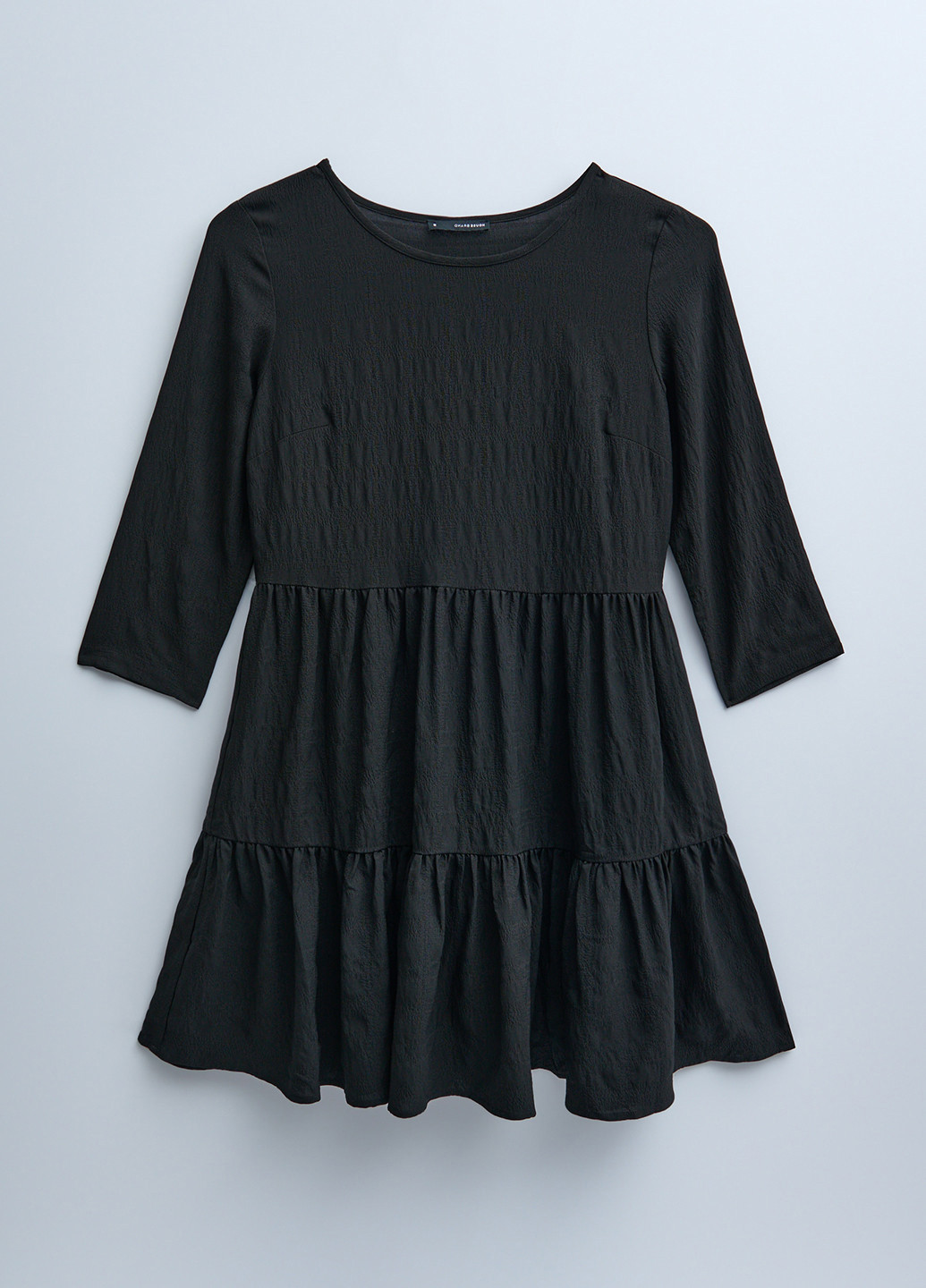 Чорна кежуал сукня кльош House однотонна