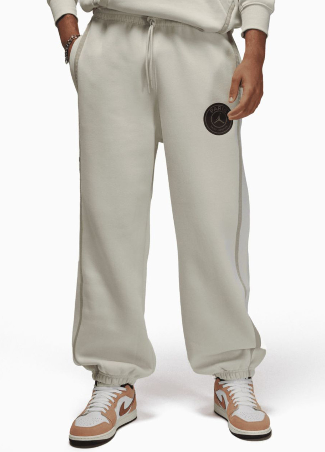 Светло-серые спортивные, кэжуал демисезонные джоггеры брюки Jordan