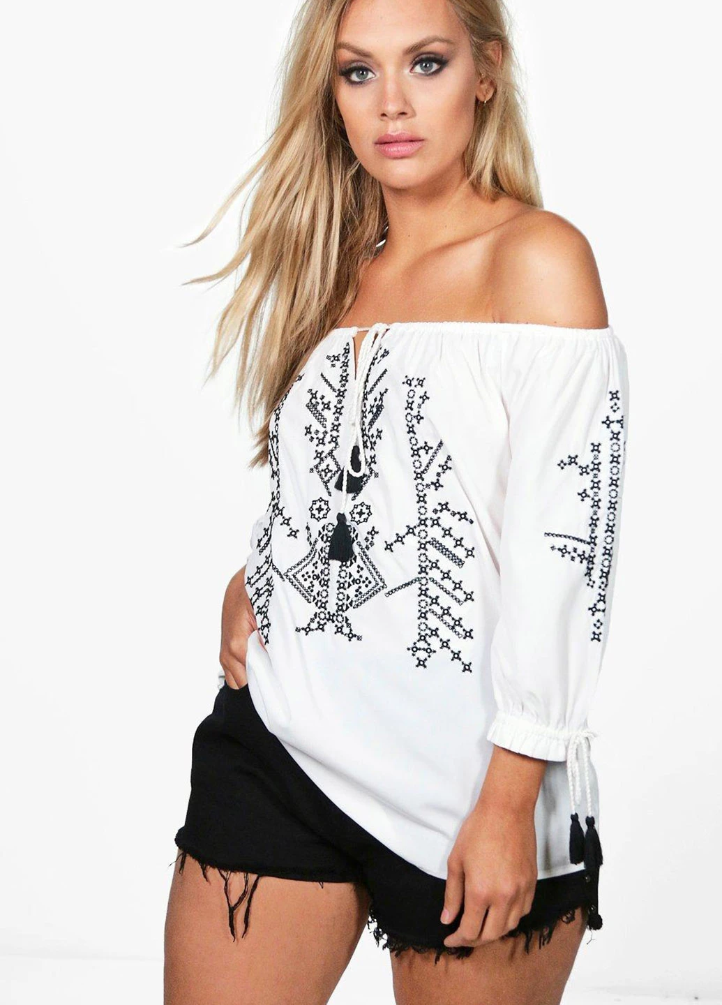 Біла блуза Boohoo