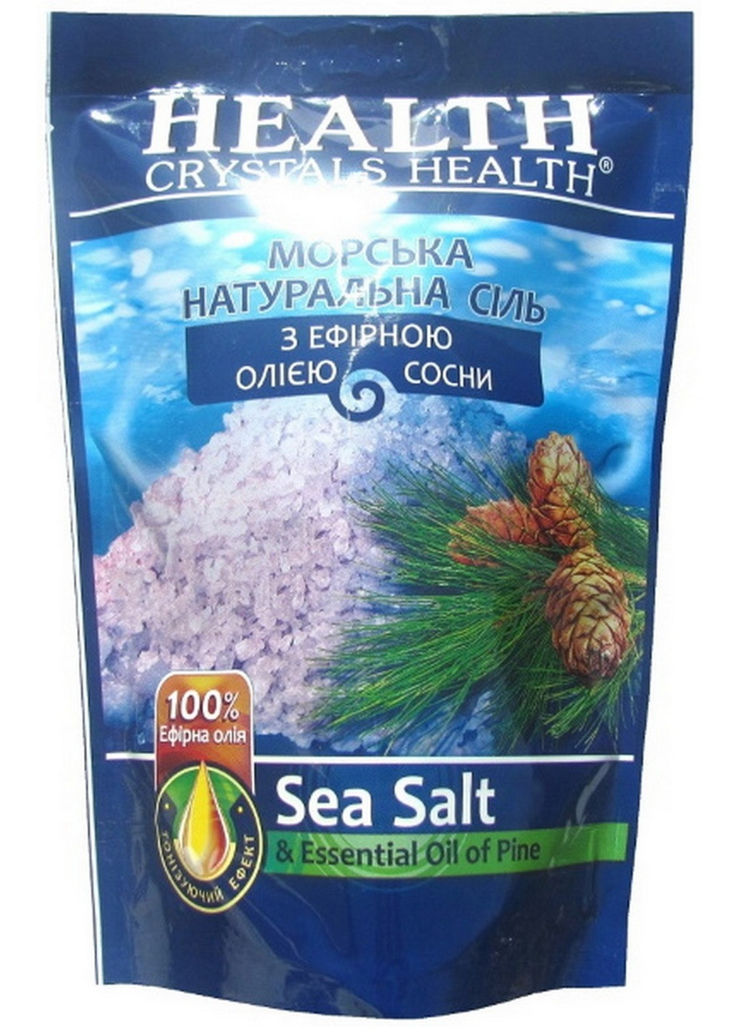 Соль морька натуральная для ванны 500 г "Сосна" Crystals Health (224999808)