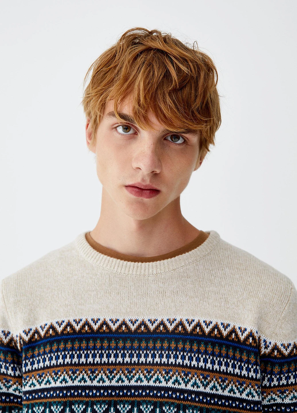 Світло-бежевий демісезонний джемпер джемпер Pull & Bear