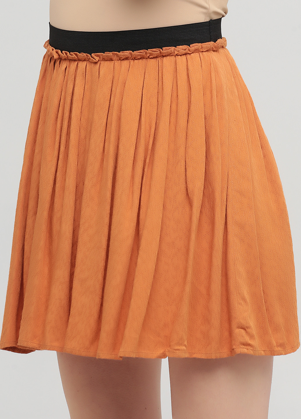 Светло-коричневая кэжуал однотонная юбка Vero Moda клешированная