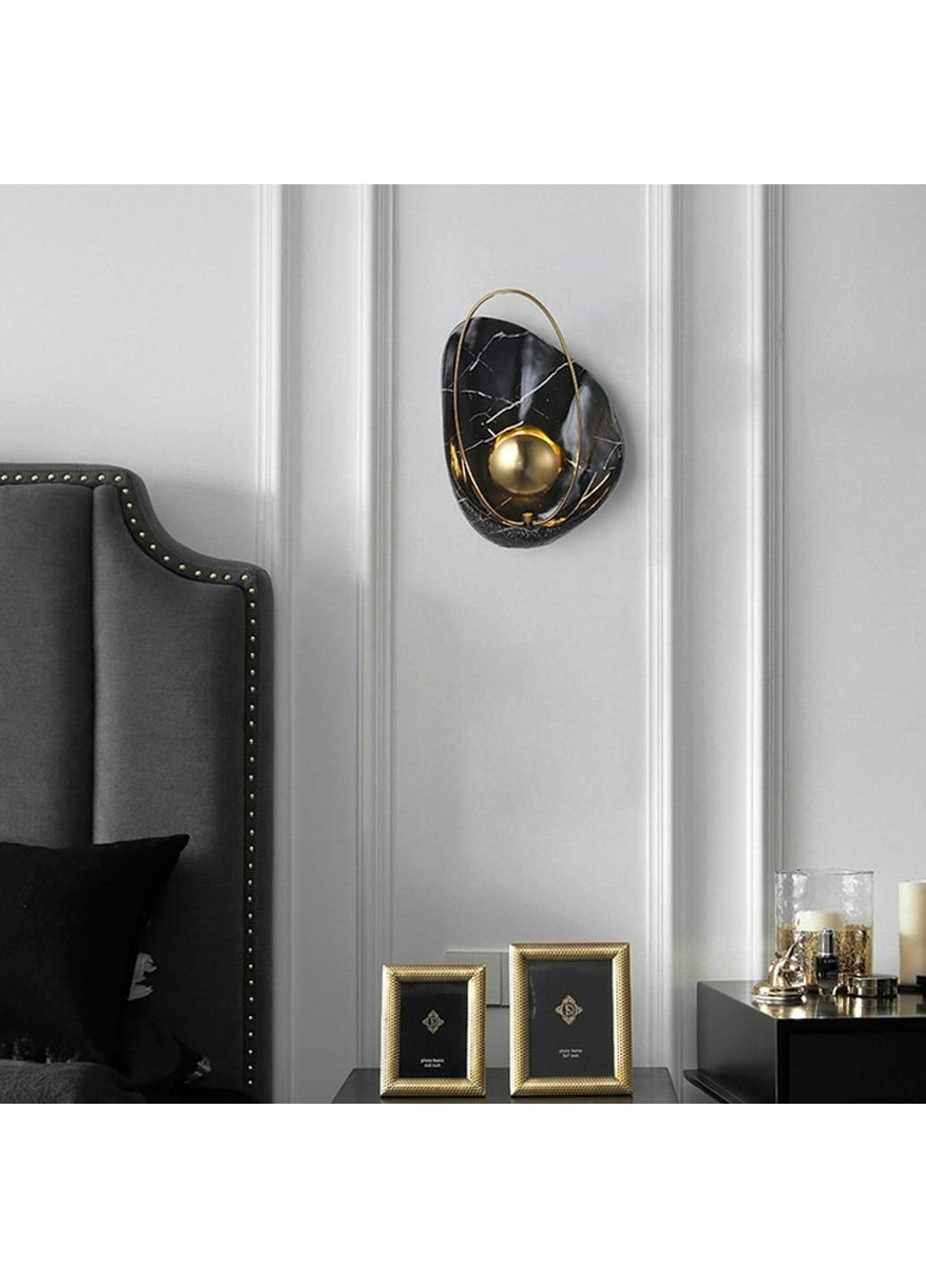 Бра настінний LED W1834-bk-k Чорний 40х26х10 см. Sunnysky (253544779)