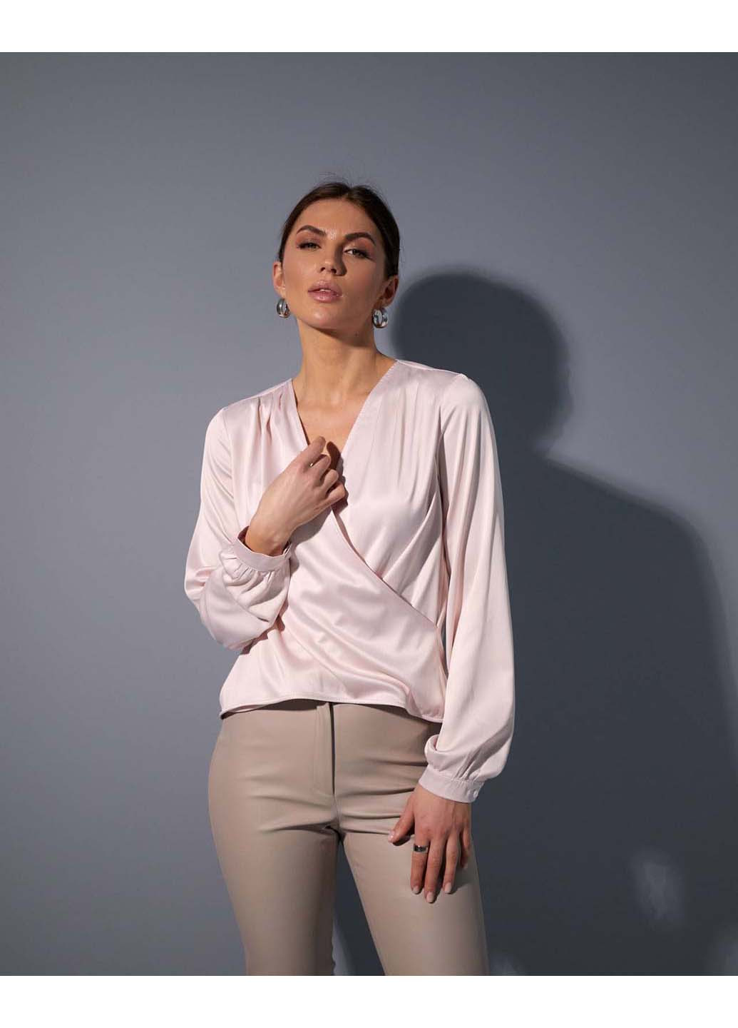 Пудровая демисезонная блуза SL-Fashion