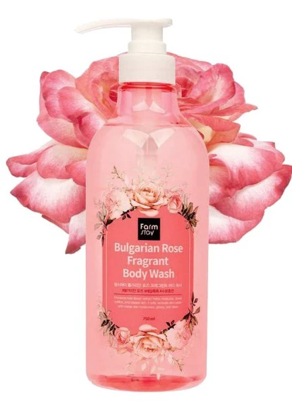 Гель для душу з екстрактом болгарської троянди Bulgarian Rose Fragrant Body Wash 750 мл FarmStay (248370346)