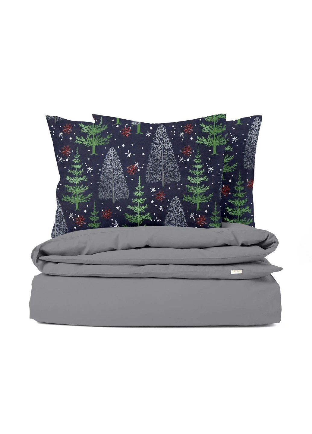 Подростковый комплект RANFORS GRAPHITE WINTER WOOD NIGHT (пододеяльник 160х220 см, простынь 90х200х20 см, наволочка 50х70 см) Cosas (251413629)