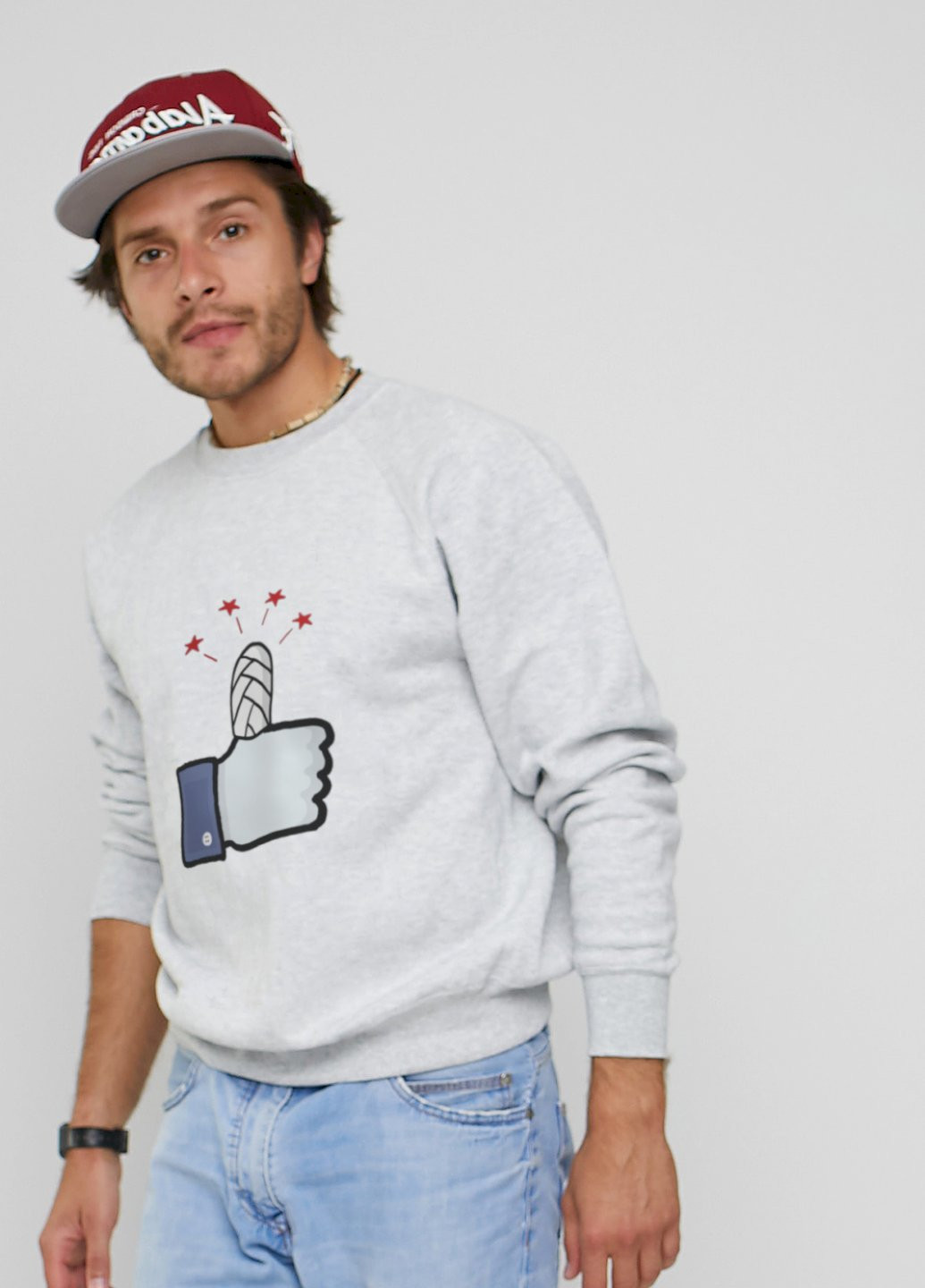 Сірий світшот YAPPI (198688759)