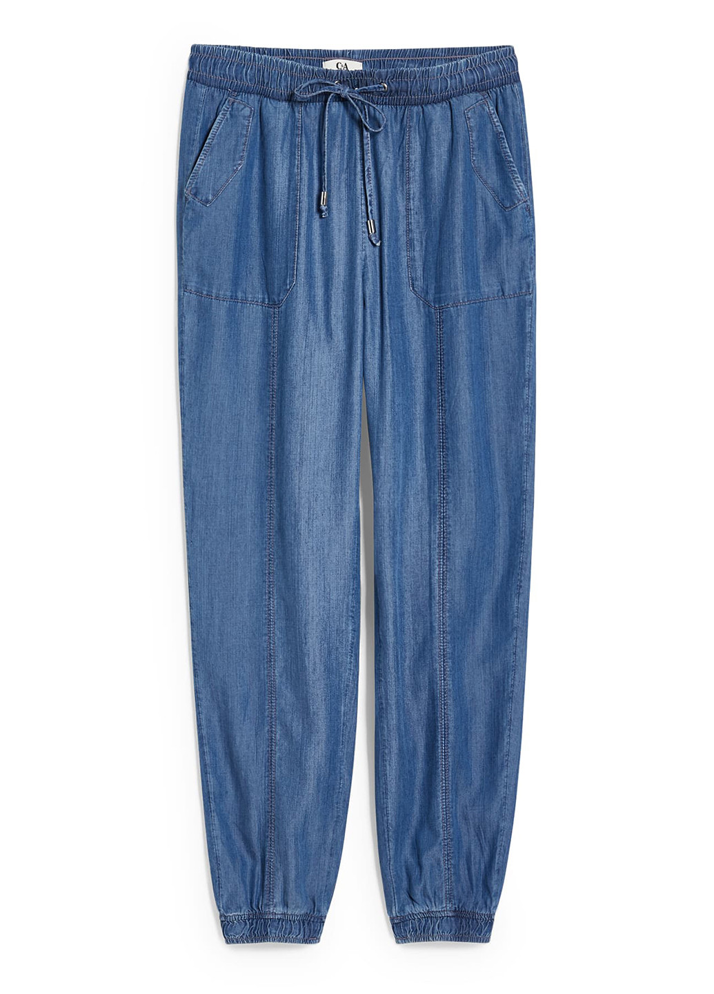Синие джинсовые летние джоггеры брюки C&A