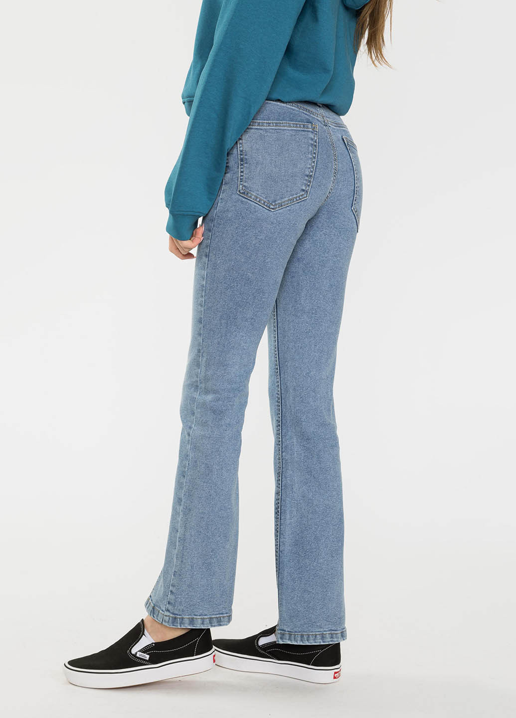 Голубые демисезонные клеш джинсы Reporter Young