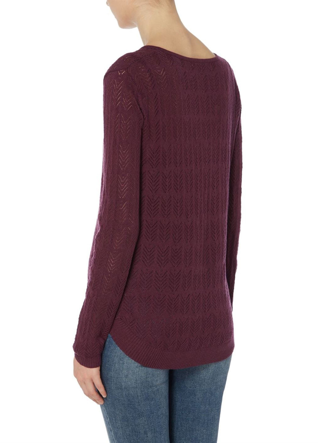 Бордовий демісезонний пуловер пуловер Maison De Nimes