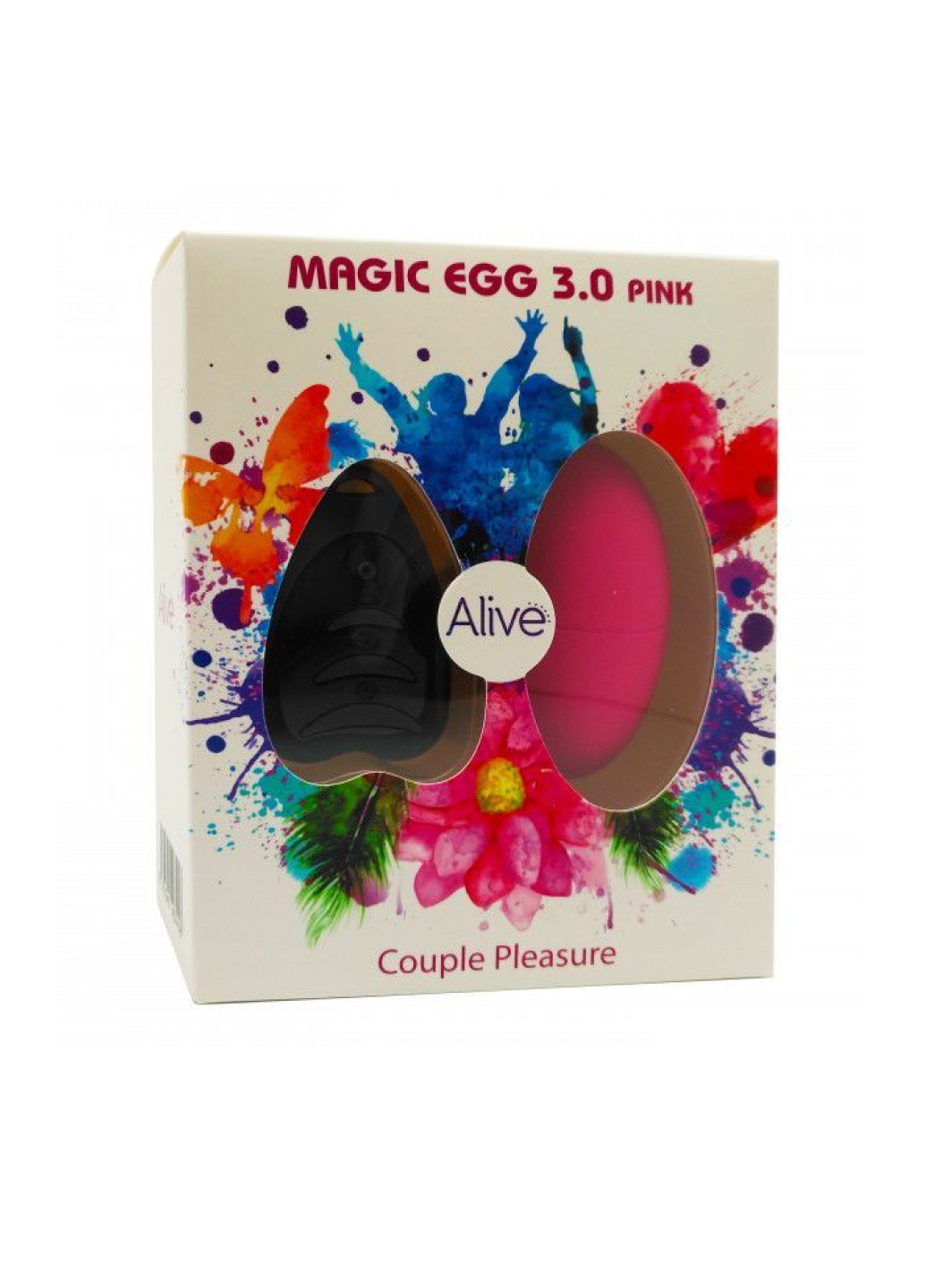Віброяйце Magic Egg 3.0 Pink з пультом ДУ, на батарейках Alive (251954332)
