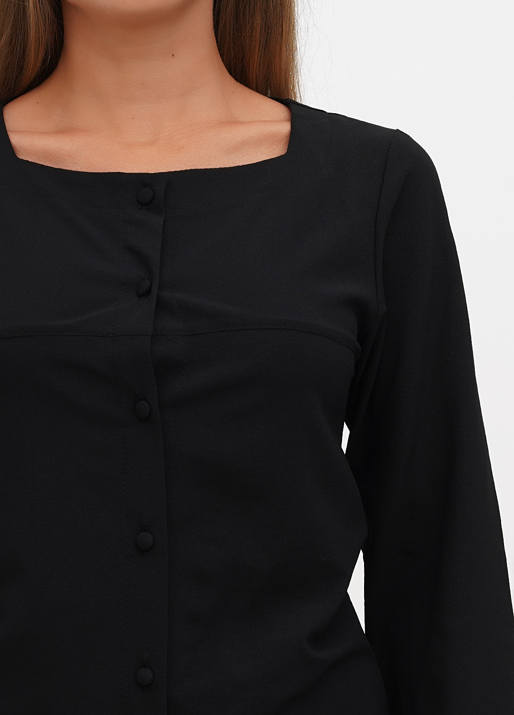 Черная демисезонная блуза Dioni