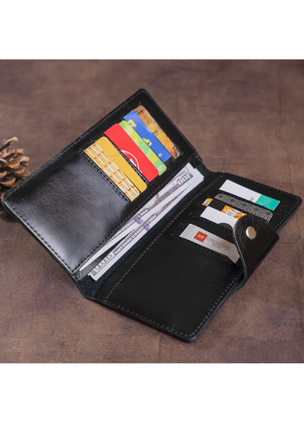 Чоловічий шкіряний гаманець 18х8,5х1 см Shvigel (252132751)