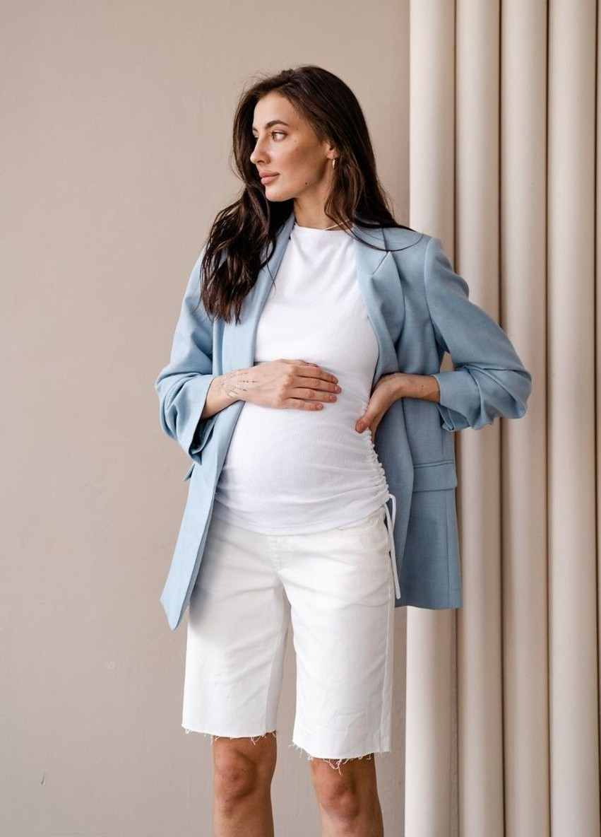 Майка для вагітних та годуючих мам з секретом для годування біла To Be — 228254788