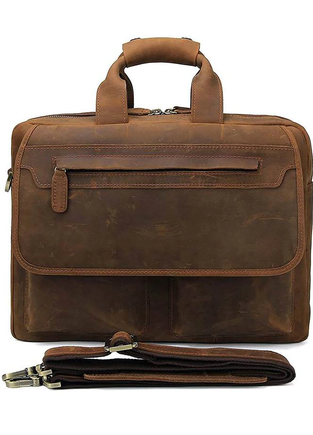 Чоловіча шкіряна сумка 38х29х13 см Vintage (252133924)