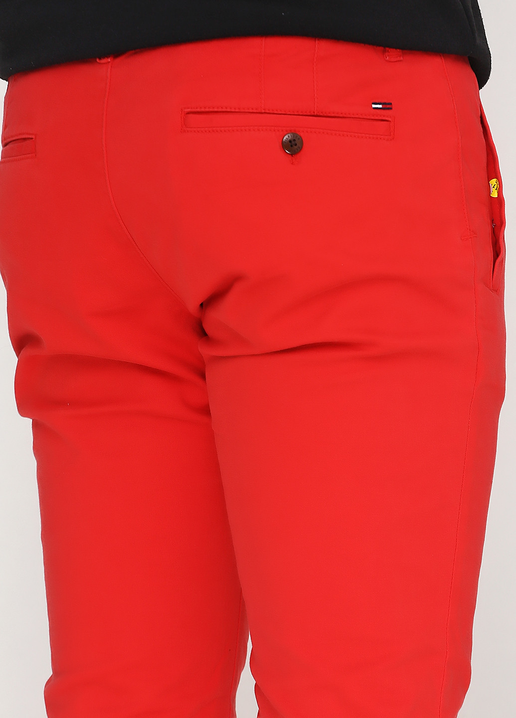 Красные кэжуал демисезонные зауженные брюки Tommy Hilfiger