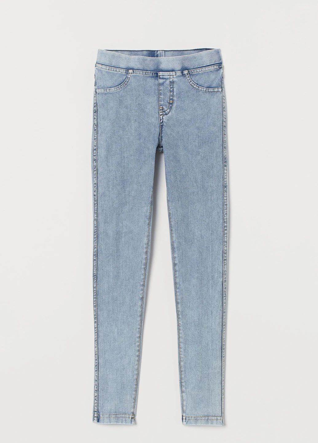 Голубые демисезонные джеггинсы H&M