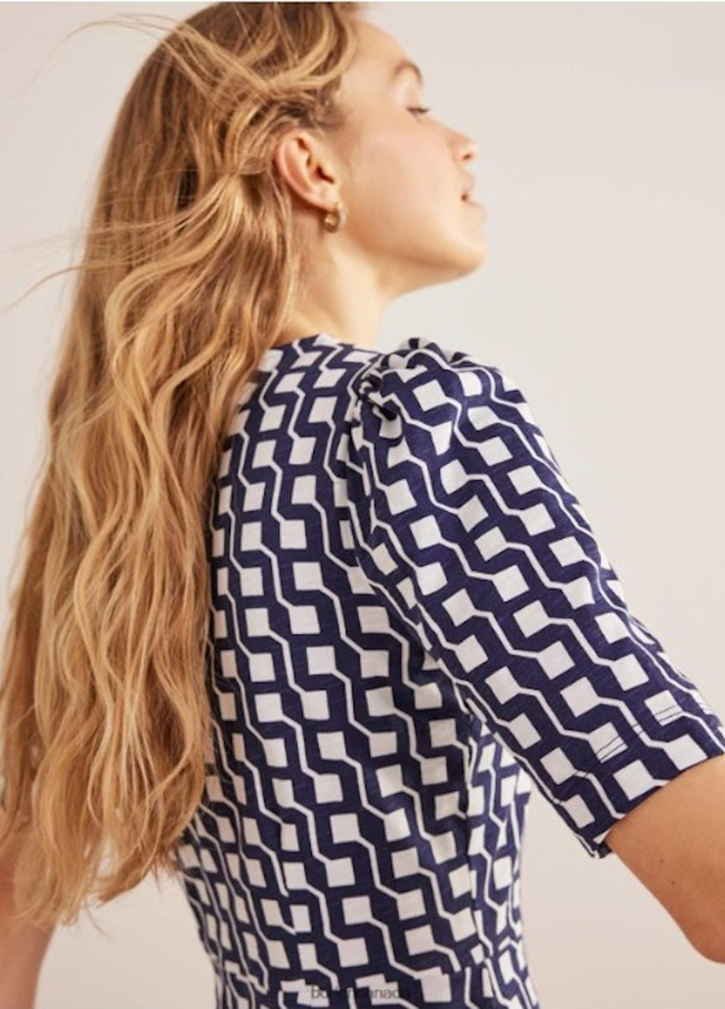 Комбинированное кэжуал платье футляр Boden с абстрактным узором