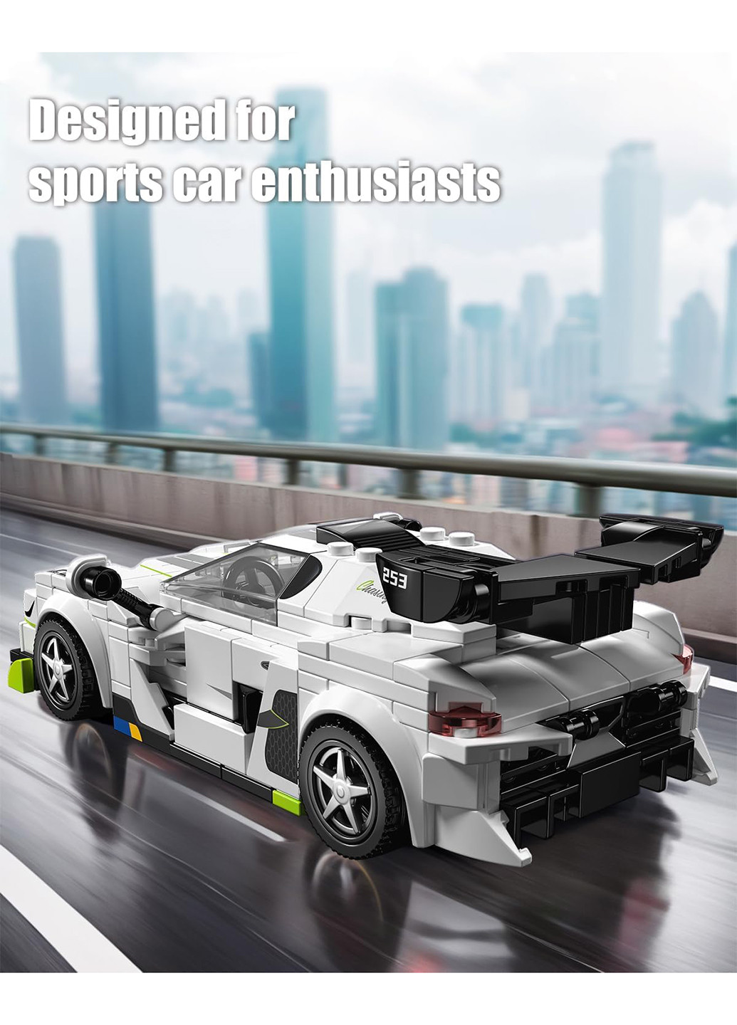 Конструктор гоночна машинка Racing Car Speed Champions Koenigsegg Jesko, 335 деталей Forus (364998186)