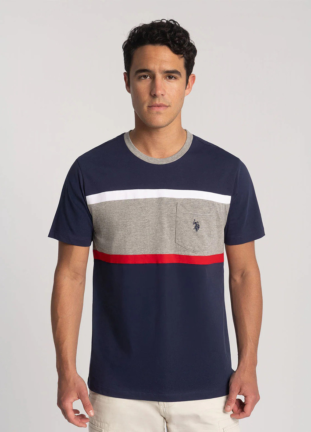 Темно-синяя футболка U.S. Polo Assn.