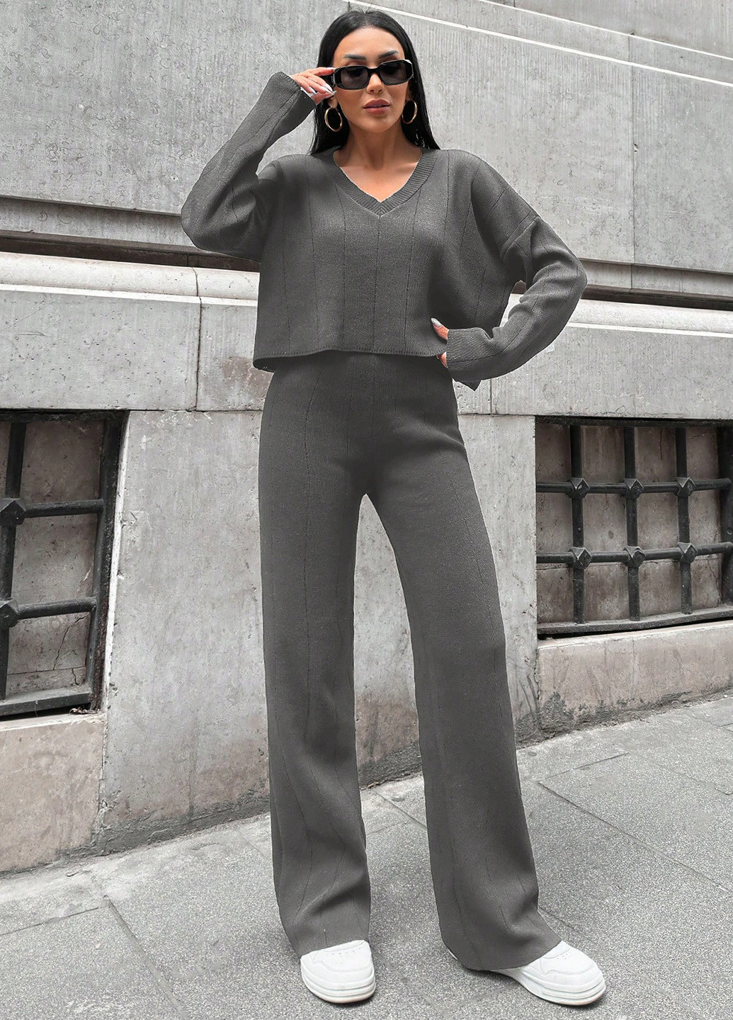 Костюм (пуловер, штани) SHEIN (343316057)