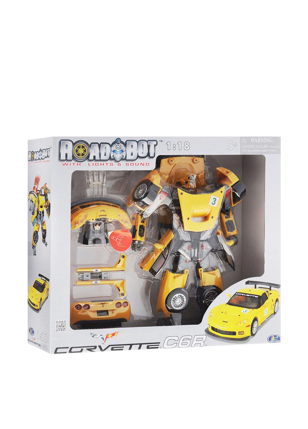 Робот-трансформер - CHEVROLET CORVETTE C6R (1:18) Roadbot (126584426)