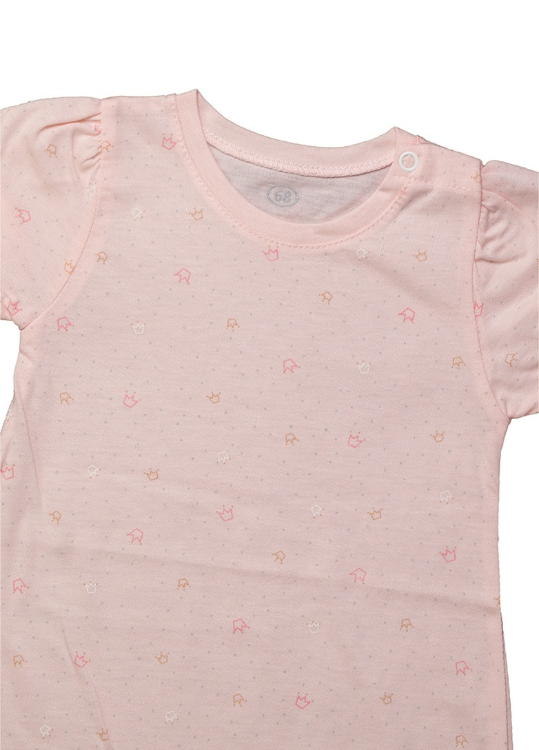 Комбинезон детский Фламинго Текстиль рисунок персиковый