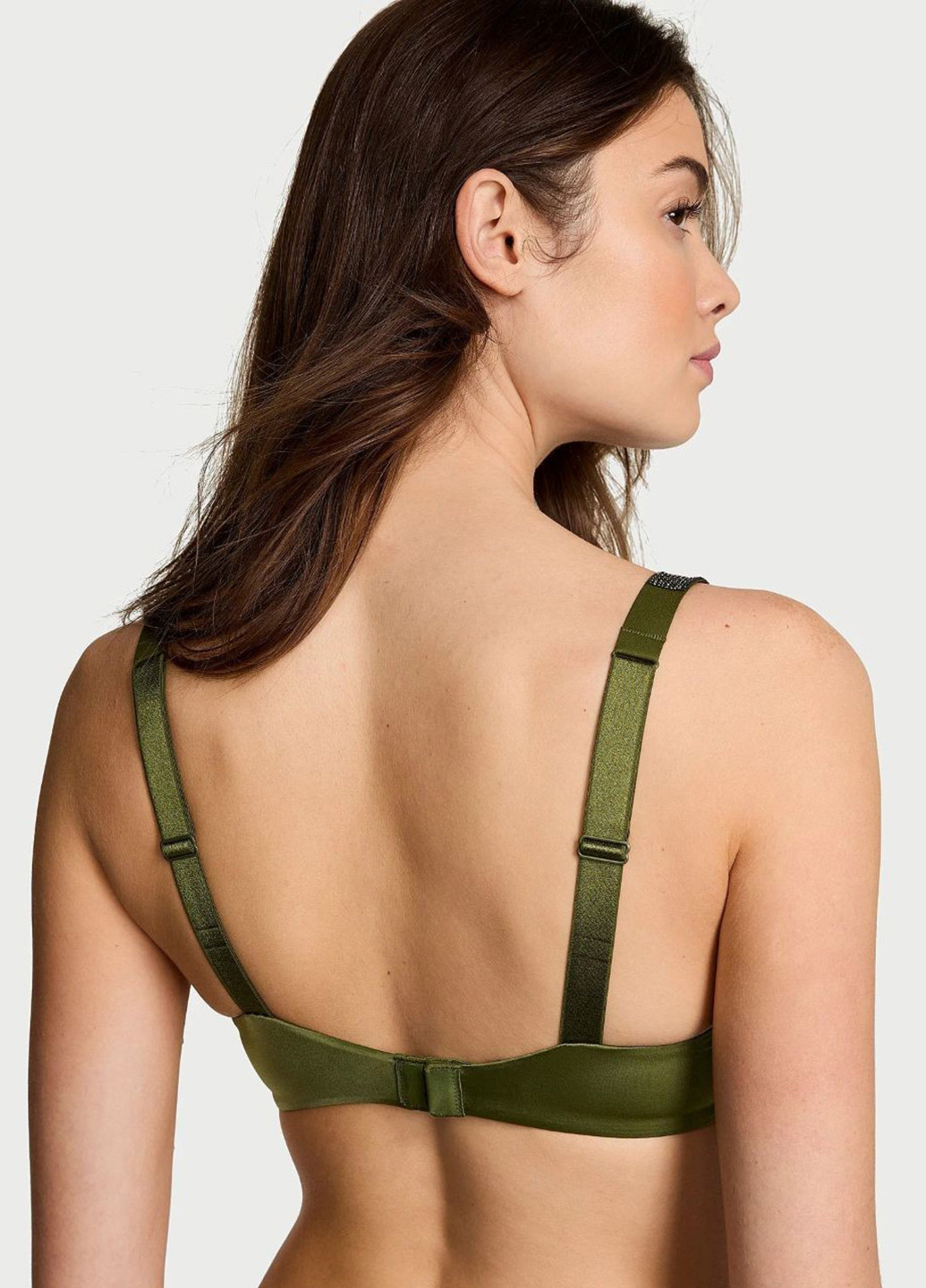 Зелений корбей бюстгальтер Victoria's Secret з кісточками поліамід
