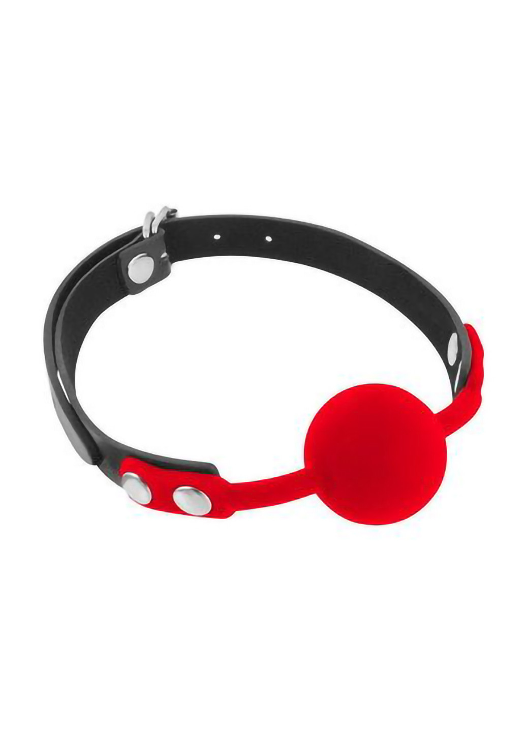 Классический кляп с силиконовым шариком Silicone Gag Ball Red Fetish Tentation (254151299)