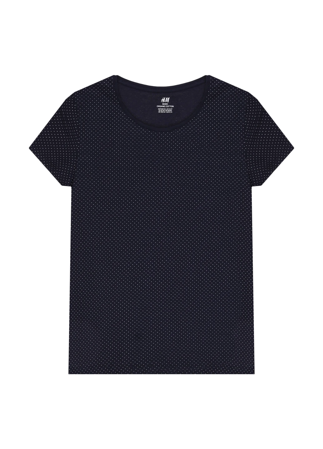 Темно-синяя летняя футболка H&M