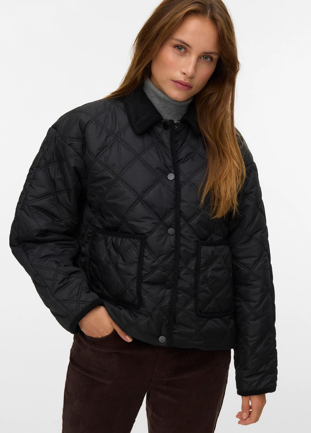 Чорна демісезонна куртка Vero Moda