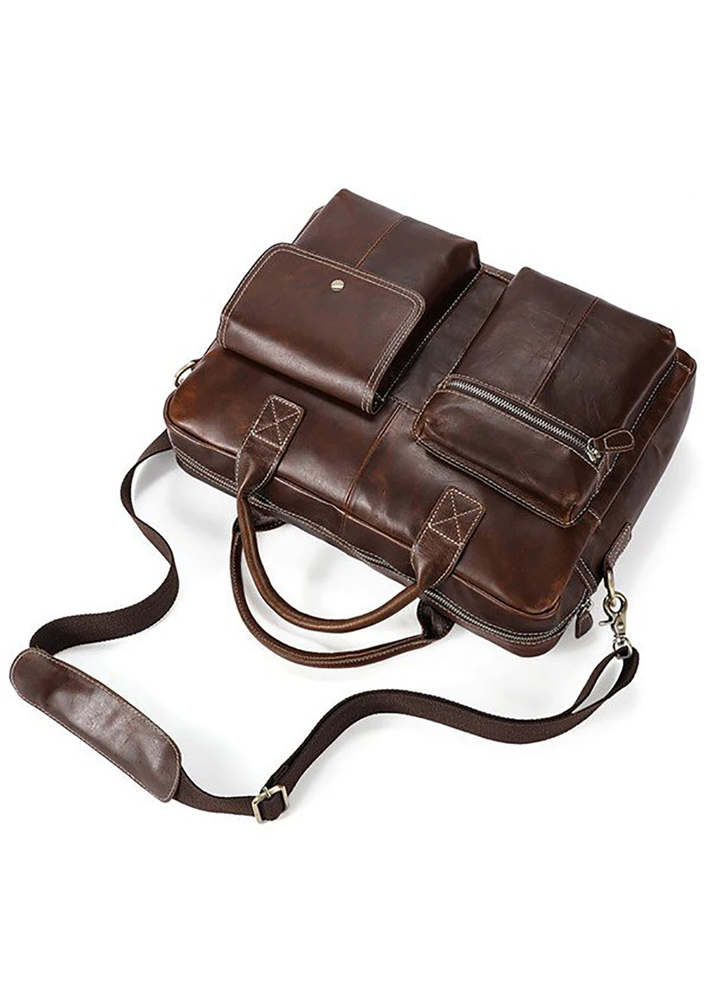 Чоловіча шкіряна сумка 38,5х27,5х9 см Vintage (229459503)