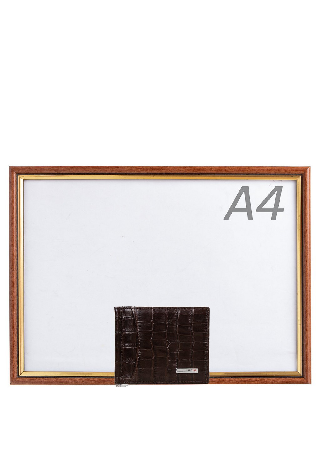 Мужской кожаный зажим для купюр 10,5х8,5х1 см Karya (255405002)