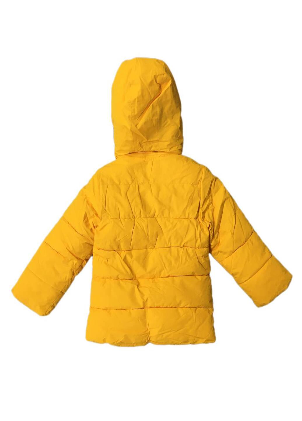 Жовта зимня куртка зимова на хлопчика Модняшки