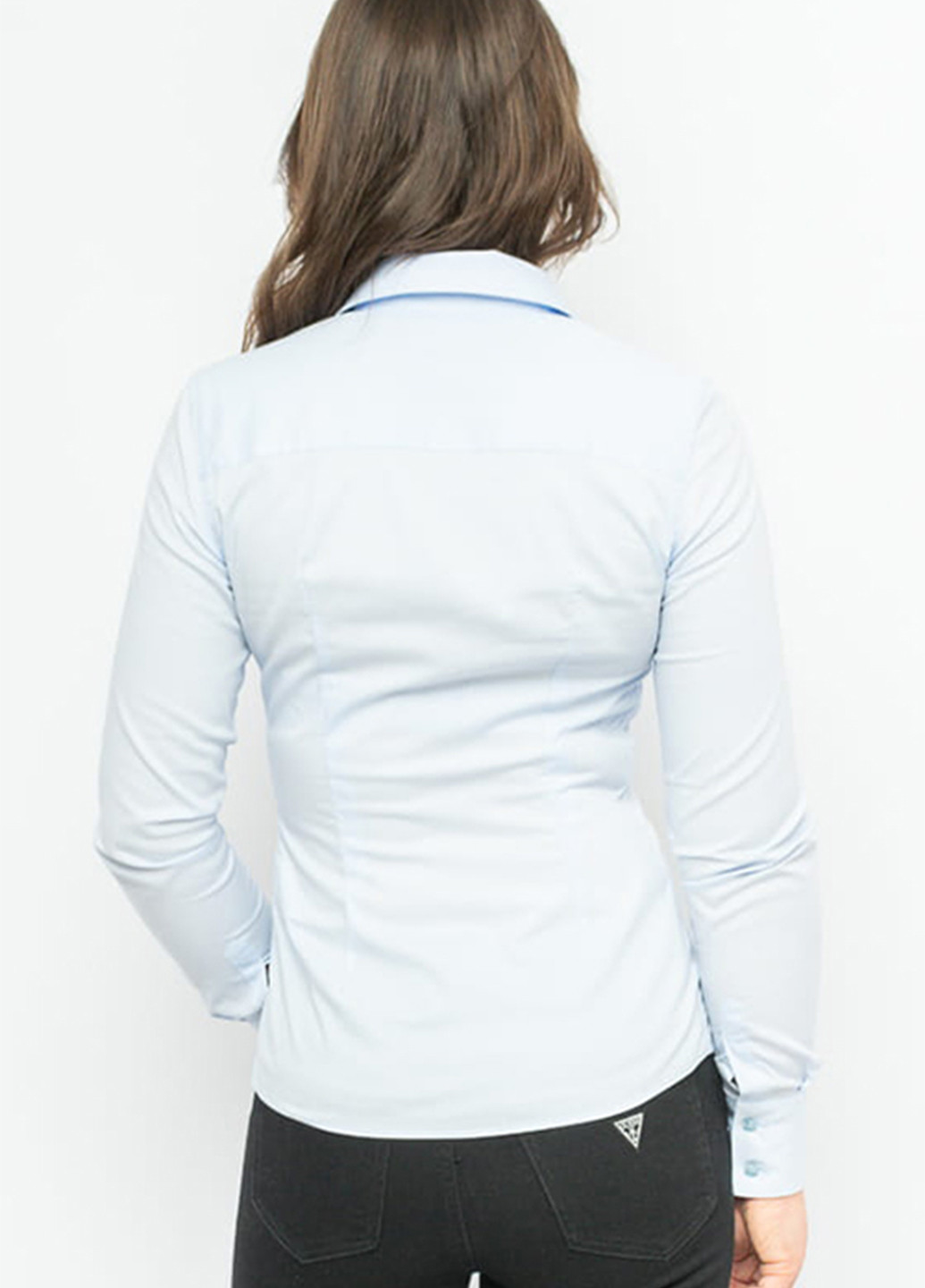 Голубой кэжуал рубашка однотонная Trussardi