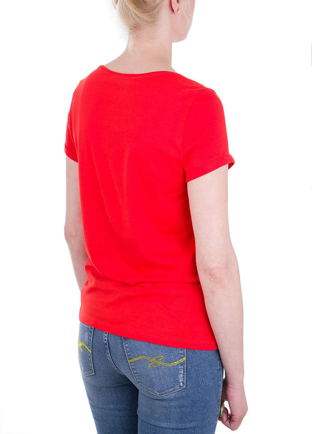 Червона літня футболка Oui