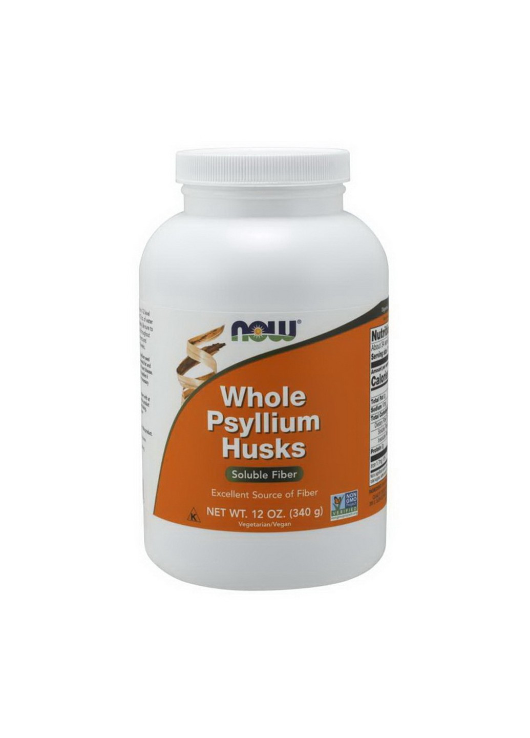 Подорожник Whole Psyllium Husks 340 грамм Now Foods (255410419)