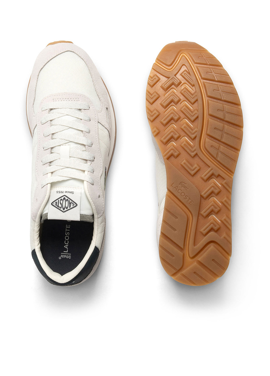 Світло-бежеві Осінні кросівки Lacoste