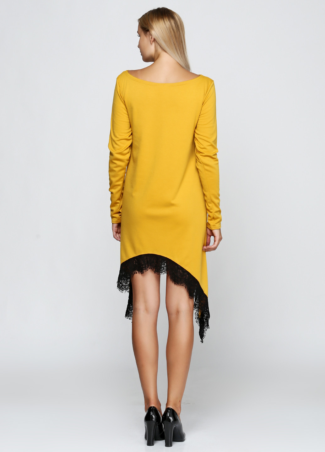 Гірчична кежуал сукня Podium однотонна