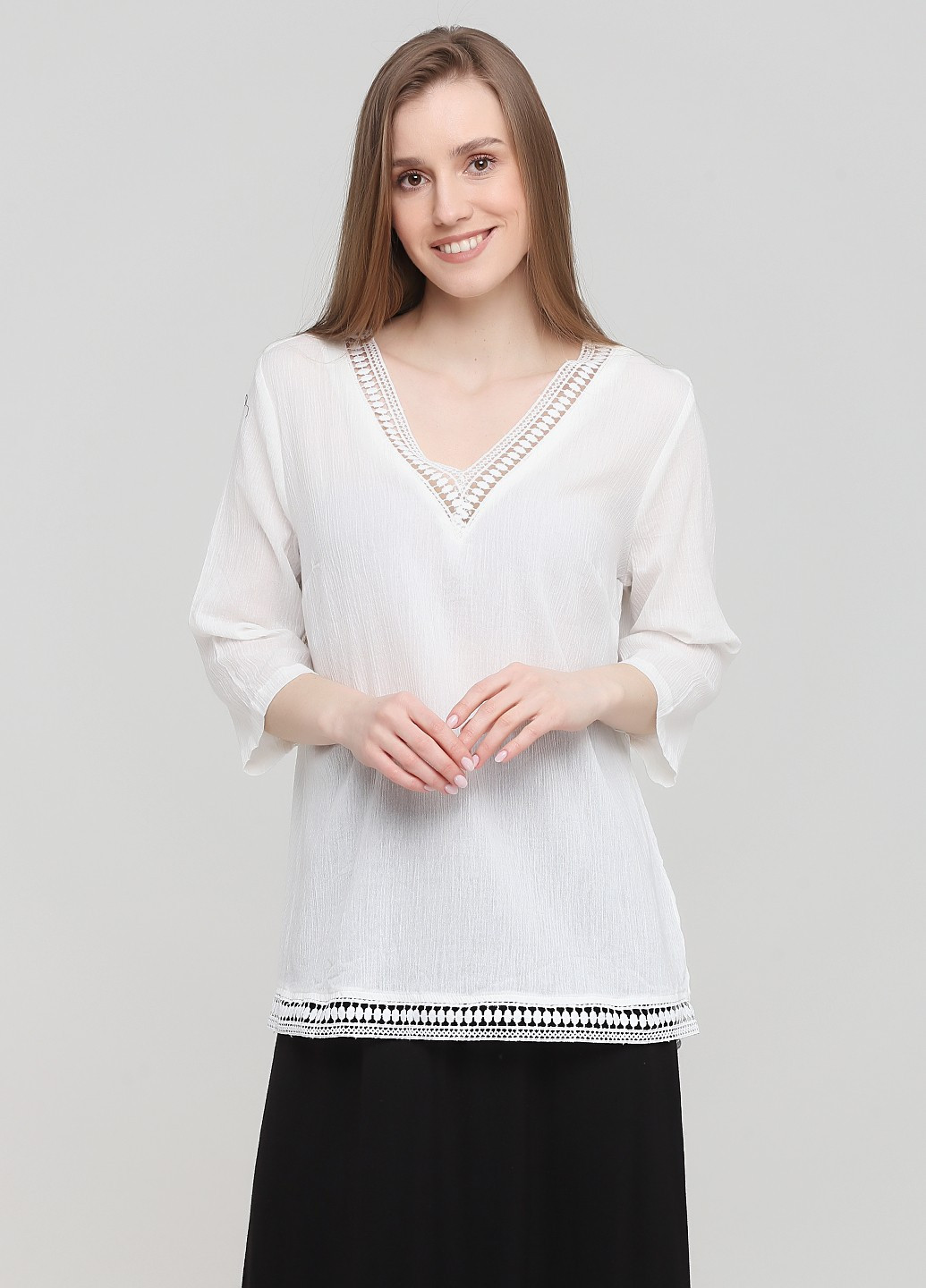 Белая летняя блуза Esmara