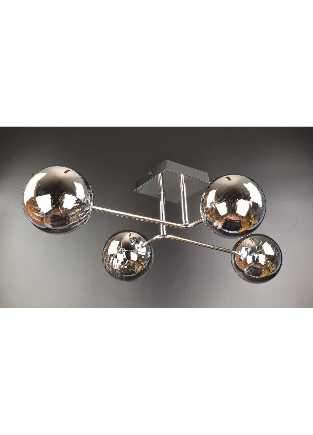 Люстра потолочная на 4 лампочки 2693/4-gr Хром 21х48х70 см. Sunnysky (253122493)