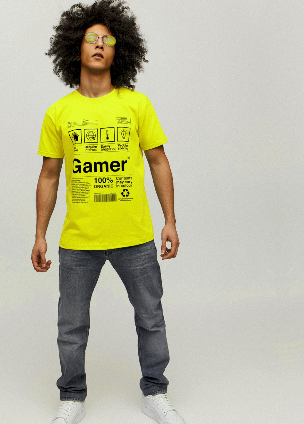 Жовта футболка чоловіча YAPPI