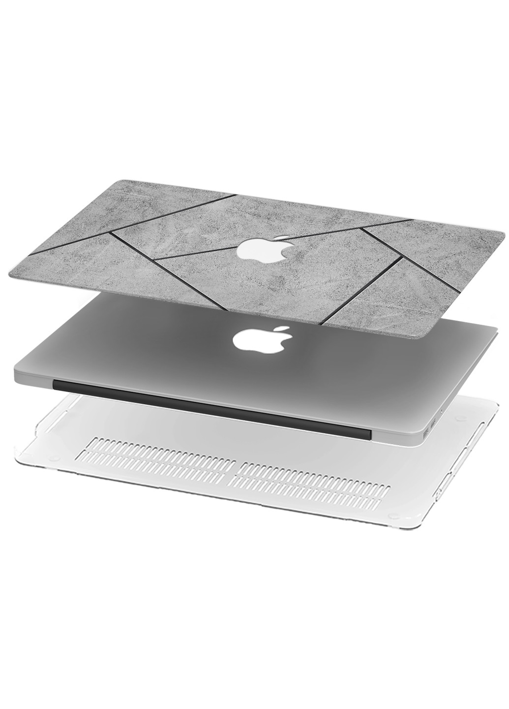 Чехол пластиковый для Apple MacBook Pro 13 A1706 / A1708 / A1989 / A2159 / A1988 Мраморная плитка (9648-2745) MobiPrint (219124255)