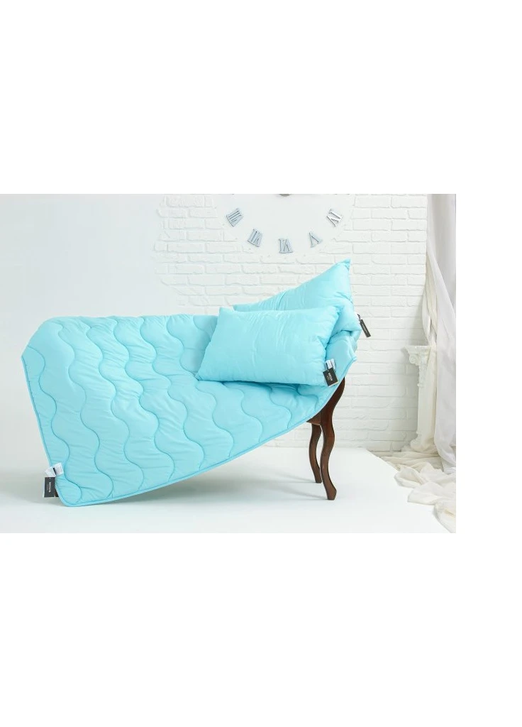 Одеяло шелковое 1646 Eco Light Blue 220х240 (2200002652858) Mirson (254083118)