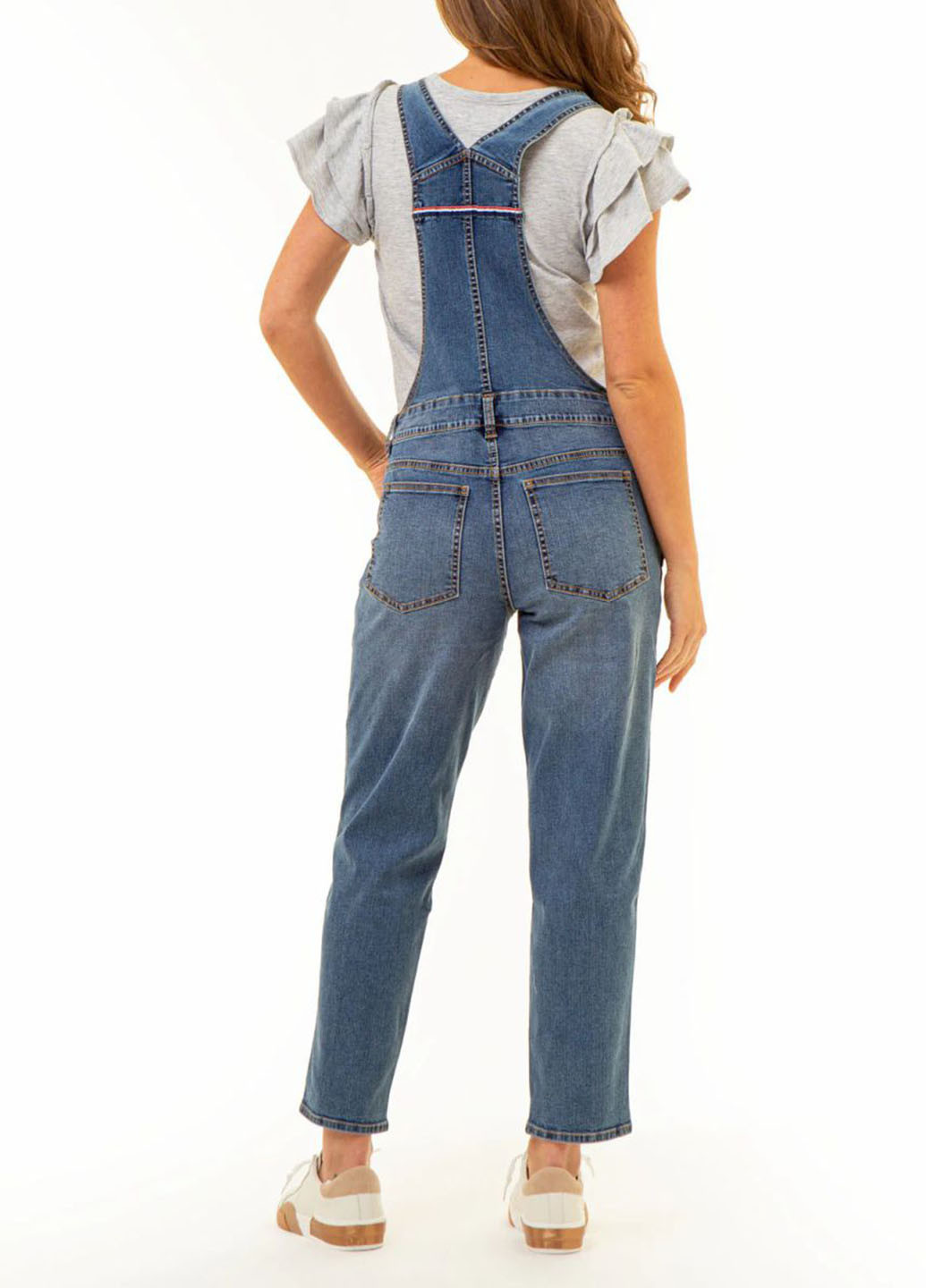Комбінезон U.S. Polo Assn. комбінезон-брюки однотонний синій джинсовий бавовна