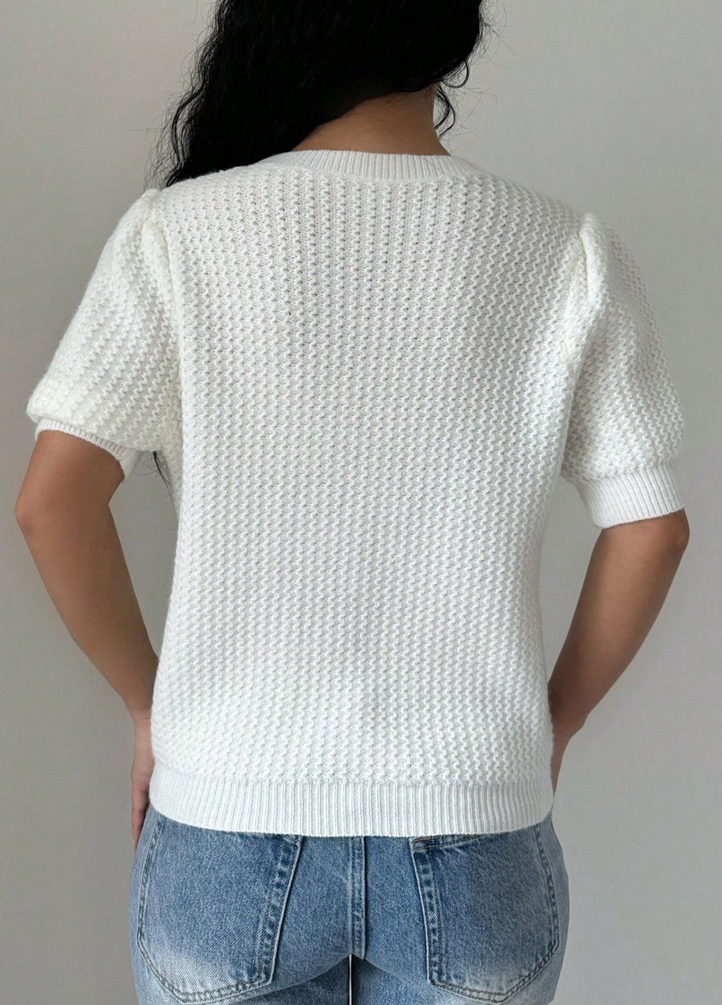 Білий літній джемпер джемпер SHEIN