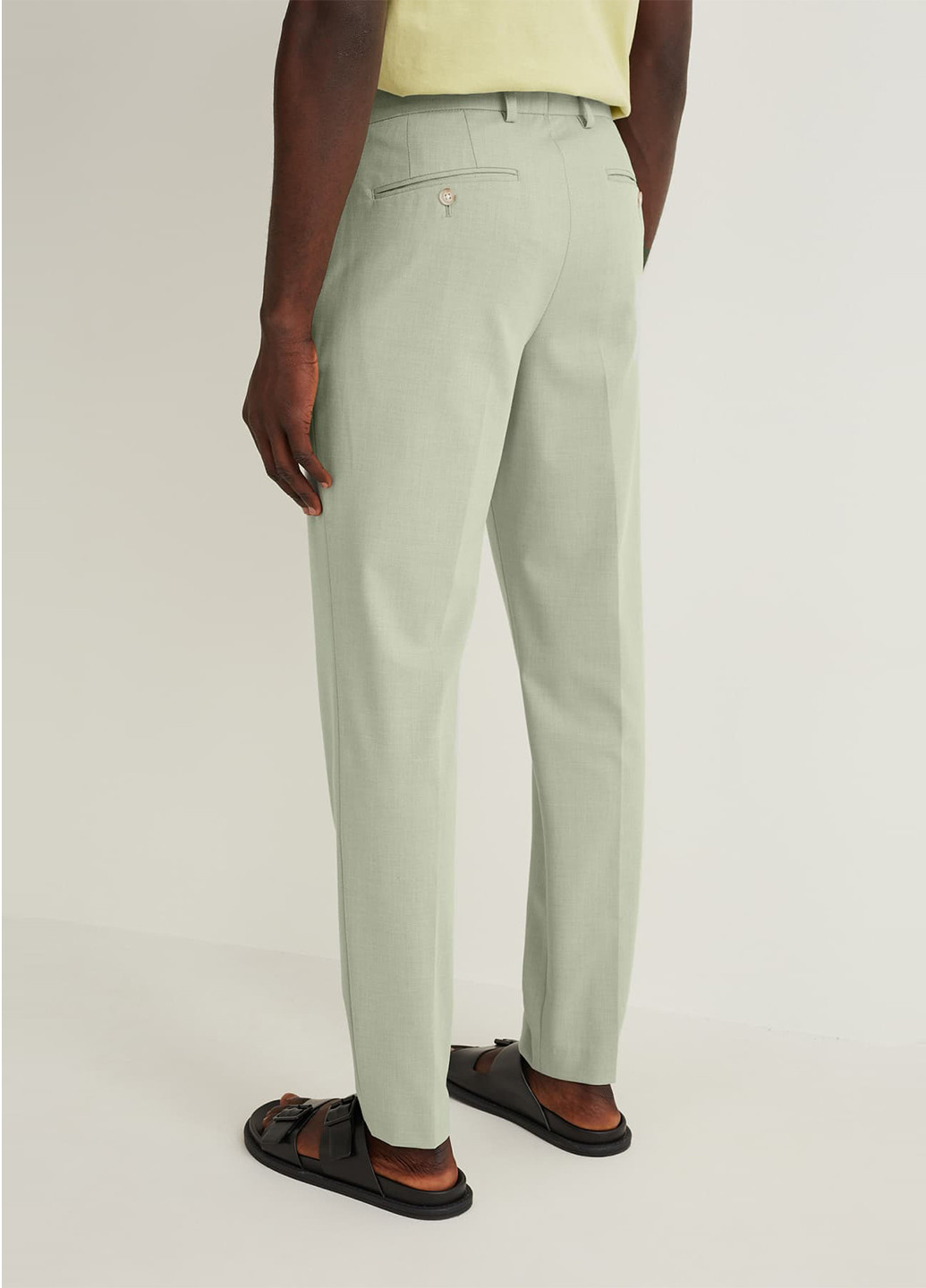 Мятные классические, кэжуал демисезонные прямые, зауженные брюки C&A